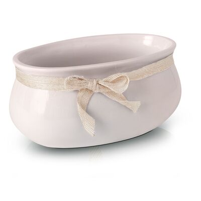 Osłonka rynna ceramiczna różowa 18 cm