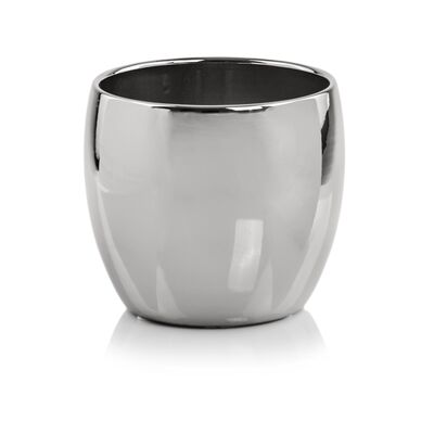 Osłonka ceramiczna kula srebrna 17 cm