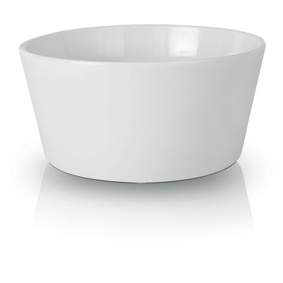 Osłonka ceramiczna misa 3 storczyki biała 28 cm