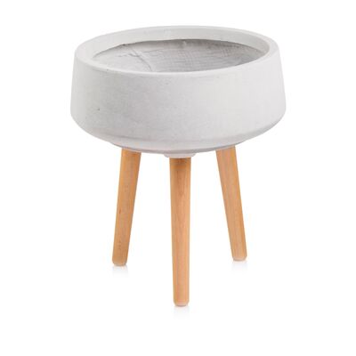 Donica z włókna ceramicznego misa na nogach 33 cm