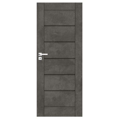 Drzwi pełne CHICAGO beton ciemny 80 prawe