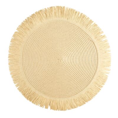 Podkładka dekoracyjna BOHO/1 Ø38 cm beżowy 6 sztuk