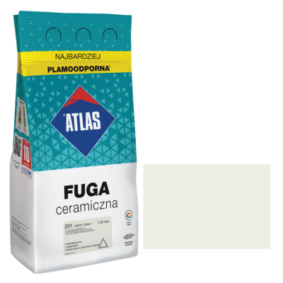 ATLAS Fuga ceramiczna 201 ciepły biały alubag 5 kg