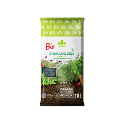 Ziemia BIO do ziół i warzyw 10 l KRONEN
