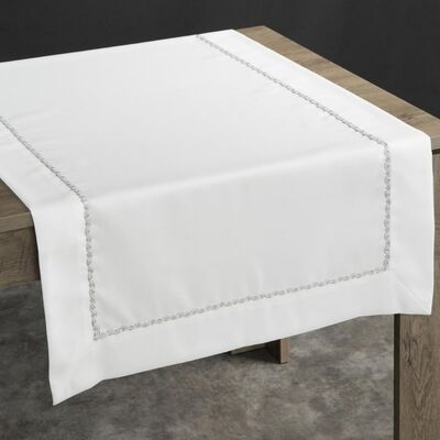 Bieżnik dekoracyjny Paola 40 x 180 cm biały