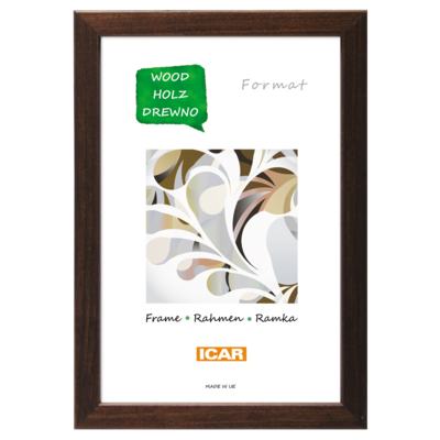 Ramka drewniana PINIA 4 PAK 13 x 18 cm brązowy