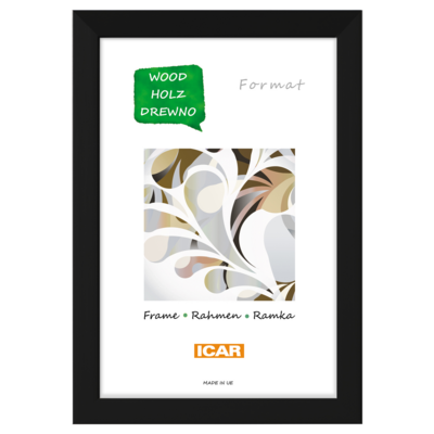 Ramka drewniana PINIA 2 PAK 30 x 40 cm czarny