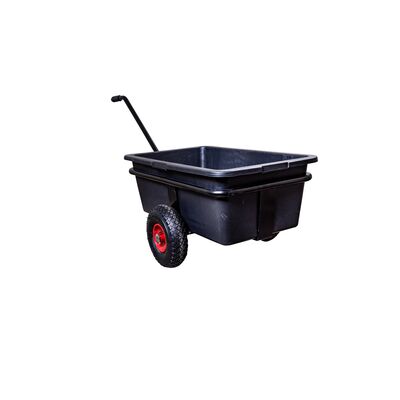 Wózek ogrodowy z kastrą 180 l czarny