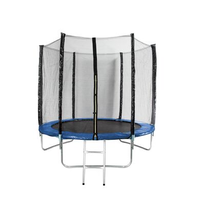 Trampolina 8" o średnicy 251 cm z zewnętrzną siatką zabezpieczającą i drabinką