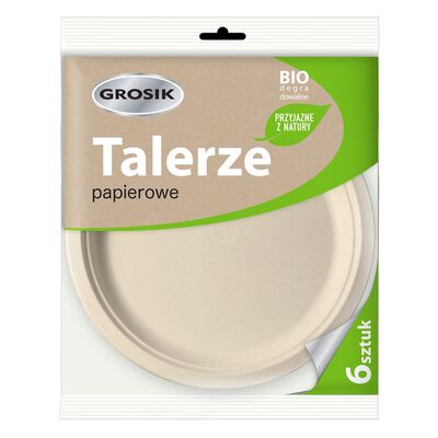 Talerze eko 6 sztuk GROSIK