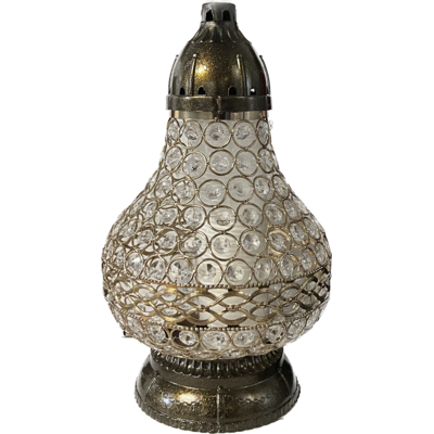 Znicz witraż New Karafa 36 cm złoty