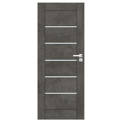 Drzwi pokojowe CHICAGO beton ciemny 80 lewe