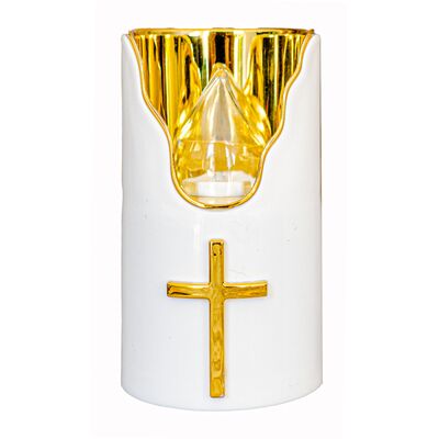 Świeca C707 D75H125 12,5 cm złoty