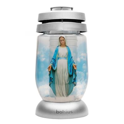 Lampion 3S 02 Maryja 22,4 cm srebrny