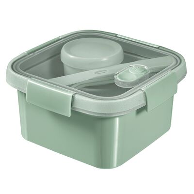 Pojemnik na żywność kwadratowy LUNCH KIT Smart To Go Eco Line 1,1 l zielony