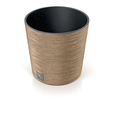 Doniczka FURU ROUND LOW ECO WOOD 25 x 24,7 cm naturo ECO