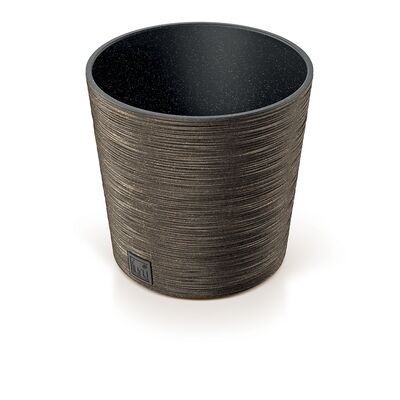Doniczka FURU ROUND LOW ECO WOOD 30 x 29,4 cm kawa ECO