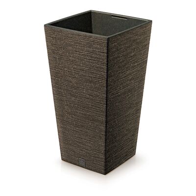 Doniczka FURU SQUARE ECO WOOD 26,5 x 26,5 x 50 cm kawa ECO