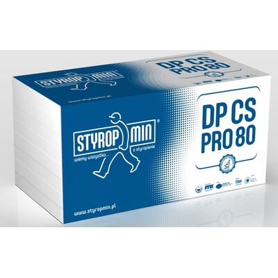 STYROPMIN Płyta standardowa DP CS PRO 80 gr.100 gładka 500 x 1000