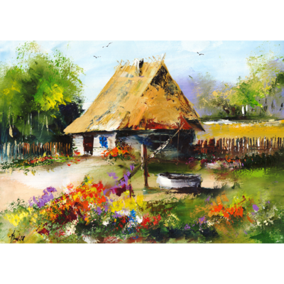 Obraz na płótnie 50 x 70 cm Dom
