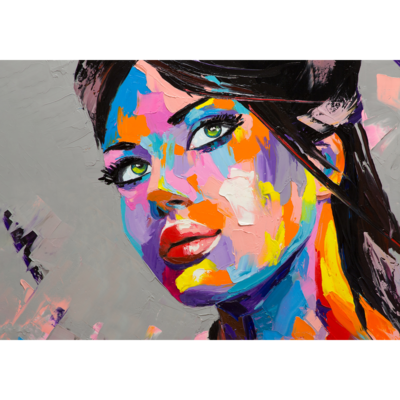 Obraz na płótnie 100 x 70 cm Kobieta malowana