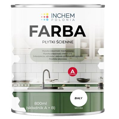 Farba płytki ścienne zestaw 800 ml Biały