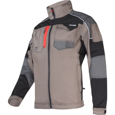 LAHTI PRO Bluza khaki-czarny ze wstawkami ze stretchu 