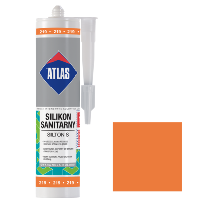 Atlas Silikon sanitarny SILTON S 219 pomarańczowy 280 ml