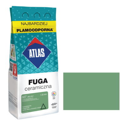 ATLAS Fuga ceramiczna 027 zielony alubag 2 kg