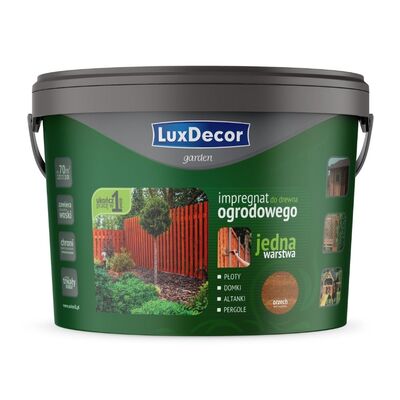LuxDecor Impregnat do drewna ogrodowego garden orzech 9 l