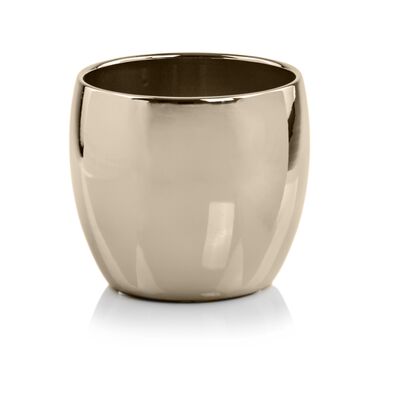 Wazon kula 15 cm złoty