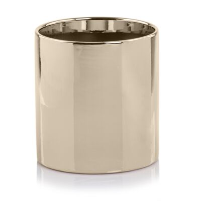 Wazon walec 8 cm złoty