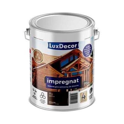 LuxDecor Impregnat dekoracyjno-ochronny palisander 4,5 l