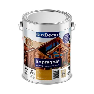 LuxDecor Impregnat dekoracyjno-ochronny jasny dąb 4,5 l