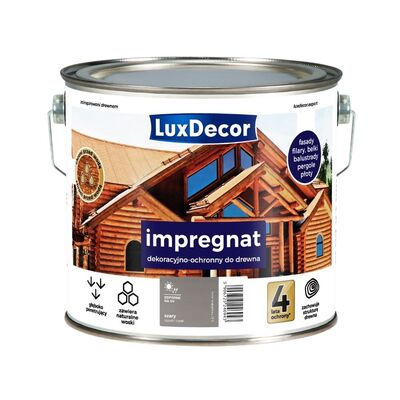 LuxDecor Impregnat dekoracyjno-ochronny szary 2,7 l