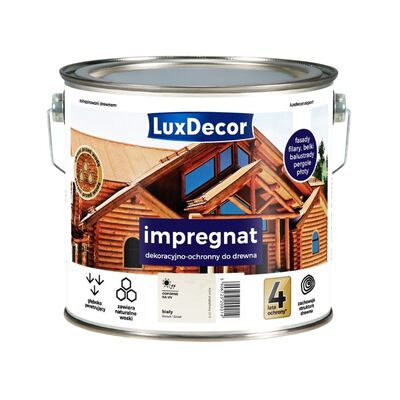LuxDecor Impregnat dekoracyjno-ochronny biały 2,7 l