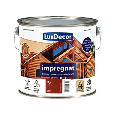 LuxDecor Impregnat dekoracyjno-ochronny mahoń 2,7 l