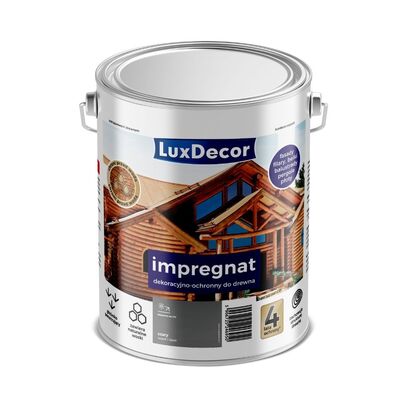 LuxDecor Impregnat dekoracyjno-ochronny szary 4,5 l