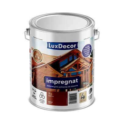 LuxDecor Impregnat dekoracyjno-ochronny mahoń 4,5 l