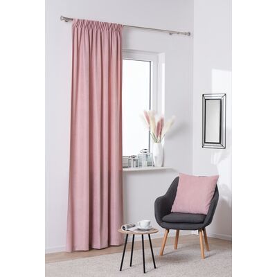 Zasłona z taśmą ZAHRA 140 x 260 cm różowy