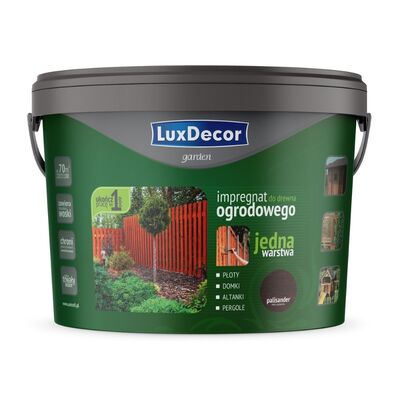LuxDecor Impregnat do drewna ogrodowego garden palisander 9 l