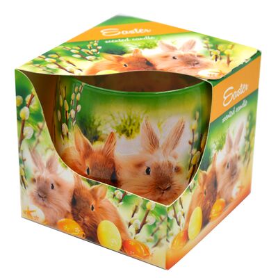 Świeca w szkle zapachowa Zając Wielkanocny