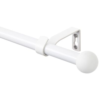 Karnisz pojedynczy Base I 160 cm 16 mm kula biały mat