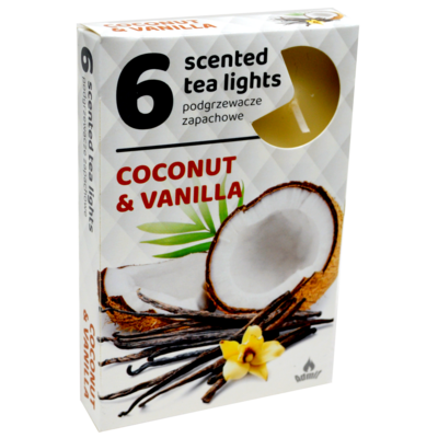 Podgrzewacz zapachowy kokos-wanilia 6 szt.