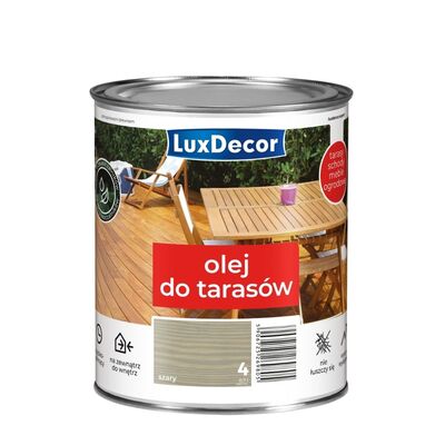LuxDecor Olej wodny do tarasów Szary 0,7 l