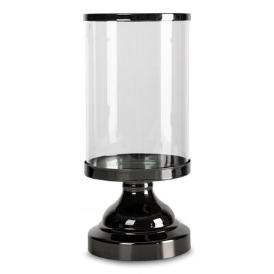 Świecznik dekoracyjny AXEL02, 13 x 28 cm transparentny