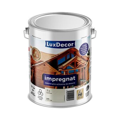 LuxDecor Impregnat dekoracyjno-ochronny biały 4,5 l
