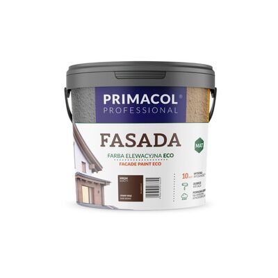 Primacol Farba Fasada Eco ciemny brąz 4,5 l