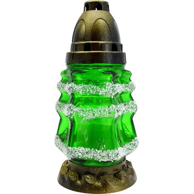 Znicz choinka LA95/352P 18 cm zielony