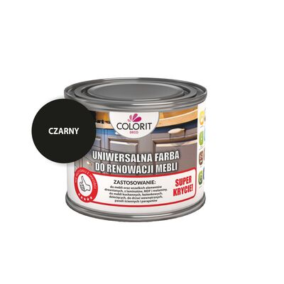 Farba do renowacji mebli czarny 0,375 l Colorit